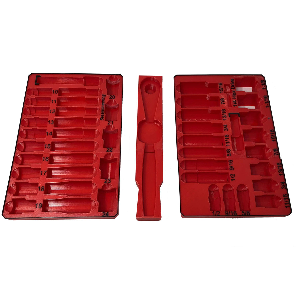 1/2&quot; Ratchet and Socket Tray
